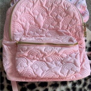 Stoney Clover Lane Pink Quilted Backpack